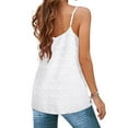 thumbnail image 4 of Aayomet Tank Tops Women Women's Deep V Neck Halter Tie Back Sleeveless Backless Cami Crop Top,White L, 4 of 5