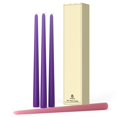 thumbnail image 1 of Candle Pickood, 30 cm, sin humo, sin goteo, juego de 4 unidades, color morado y rosa, 1 of 6