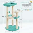 thumbnail image 6 of Yaheetech 35.6″ Tall Ocean Cat Tree with Detachable Clear Bowl,Indigo/Beige, 6 of 8