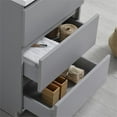 thumbnail image 4 of Fresca Lazzaro 24" Gray Free Standing Modern Bathroom Vanity with Medicine Cabinet, 4 of 9
