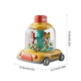 thumbnail image 3 of Push Button Spinning Car Toy for Kids, Early Learning Educational Sliding Toy Car with Hand-Eye Coordination, Yellow Friction Powered Vehicle for Toddler Boys Girls, 3 of 6
