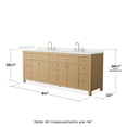 thumbnail image 3 of Wyndham Collection Wcf9292-84D-Vca-Us3mxx Pendry 84" Free Standing Double Basin Vanity Set, 3 of 7