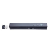 Quartet Brilliant Green Laser Pointer & Wireless Remote, Class 3a, Black