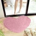 thumbnail image 6 of Heart Shaped Rug | Chenille Decorative Non Slip Washable Floor Mat | Absorbent Valentine Carpet | Welcome Entrance Doormat | 16x20 in | Home, Living Room, Bathroom, 6 of 7