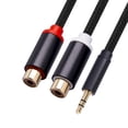 thumbnail image 4 of 3,5 mm a cable RCA dual Cable de de sonido - Cable divisor para reproductor de estéreo, 4 of 9