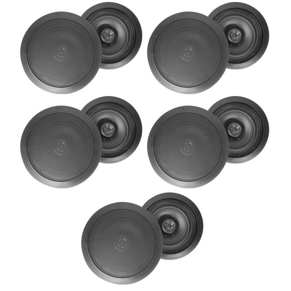 10) Rockville HC85 8" Inch 700 Watt Black In-Ceiling Home Theater Speakers 8 Ohm