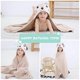 thumbnail image 3 of Cartoon Hooded Baby Towel Unisex, Premium Soft Swimming Bathrobe Large Washcloth 31.5" X 53", Fits 0-9T-Dog, 3 of 4