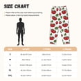 thumbnail image 4 of Lsque Hand Drawn Strawberry Print Women's Pajama Pants, Lounge Pant - Comfortable Home Wear,Elastic Waistband, Stylish Design-Large, 4 of 9