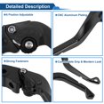 thumbnail image 4 of Palancas de freno y embrague cortas únicas para Yamaha YZF-R1 2009-2014, palanca de freno ajustable en 6 velocidades, aleación de aluminio negra, 1 par, 4 of 7