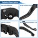 thumbnail image 4 of Palancas de freno y embrague cortas únicas para Yamaha YZF-R1 2009-2014, palanca de freno ajustable en 6 velocidades, aleación de aluminio negra, 1 par, 4 of 7