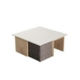 thumbnail image 7 of Haley Mid-Century Modern Nested Coffee Table & Ottoman Set in Natural & Beige, 7 of 7