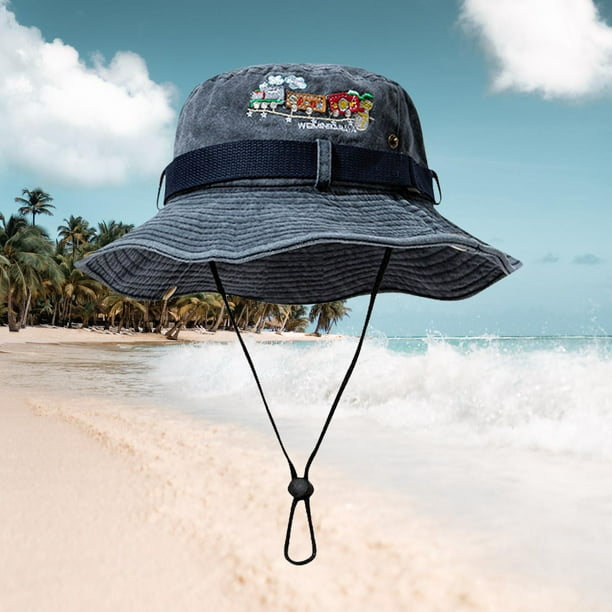 Classic Wide Brim Bucket Hat with Adjustable String Trendy Unisex Sun Hat  Lightweight Outdoor Travel