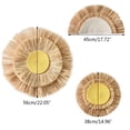 thumbnail image 4 of SDFGTstore Boho Vintage Rattan Straw Wall Hanging for Sun Moon Decor Moroccan Woven Tapestr, 4 of 10