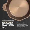 thumbnail image 4 of FINEX 8" Cast Iron Skillet Without Lid - Versatile Cast Iron Pan - Cooking Pan Enhances Food Taste - Nonstick Skillet - Heirloom Kitchen Essentials - Pre-Seasoned with Flaxseed Oil, 4 of 7