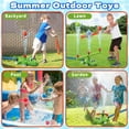 thumbnail image 6 of 4-in-1 Kids Water Sprinklers T Ball Set & Water Ball Toy, Crocodile Baseball Sprinkler for Backyard Outdoor Summer Toys for Boys Girls Outside Yard Water Game Toys for Kids Toddlers Ages 3-8, 6 of 7