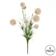 thumbnail image 2 of Vickerman 12" Yellow Pom Pom Bush 6/Pk - FV194078, 2 of 3