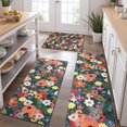 thumbnail image 2 of Pioneer Flower Floral Print Pattern Kitchen Rugs Sets Of 3,Kitchen Runner Rugs Non Skid Washable,Decorative Kitchen Floor Mats for Kitchen,Sink,Laundry,17"x30"+ 17"x47" + 17"x59", 2 of 6
