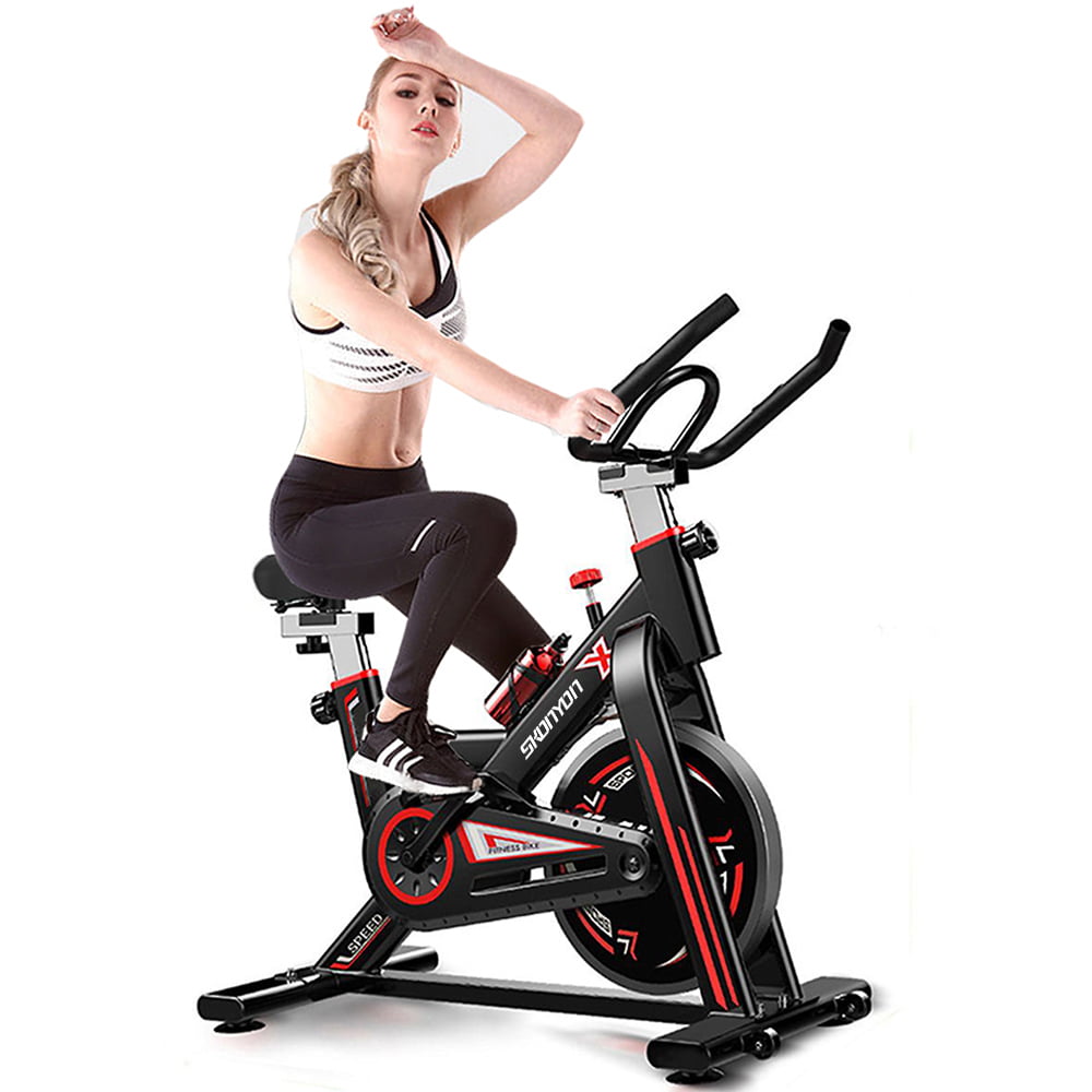 Stationary Bike Pedals Portable Cardio Indoor Home Gym Exercise Bicycle Fitness 