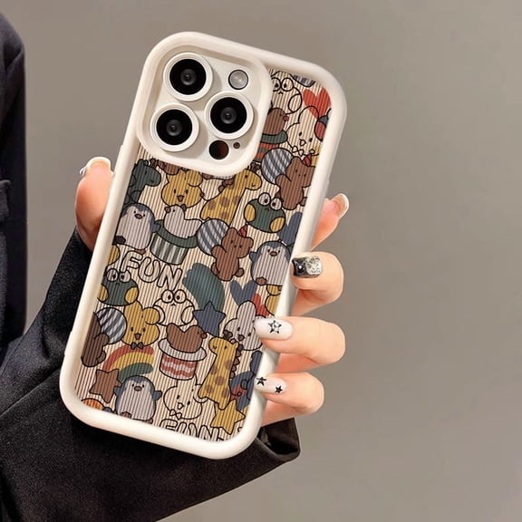 Cute Animals Colorful Graffiti Phone Case for Samsung Galaxy S26 Plus, Full Body Protective Cover, Durable Shockproof Anti-Vibration Heavy Duty Slim Shell with Precise Cutouts