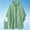 Green, variant on HOMBOM Adults Waterproof Rain Ponchos PU Raincoat Hooded Emergency Outdoor Rain Jacket for Women Lightweight