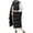Black jacket for women, variant on Usmixi Winter Womens Down Jacket Puffer Overcoat for Women Casual Solid Lapel Sleeveless Loose Quilted Vest Coat Open Front Button Cotton Jacket Outwear with Pocket Up to 65% off