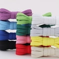 thumbnail image 2 of 2 Pairs Flat Sneaker Shoe Laces 2/5" in 20 Colors, Wide Shoelaces for Athletic, Skate Shoes, 2 of 4