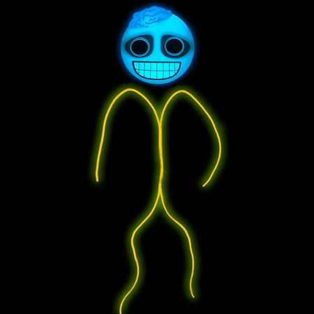 GlowCity Light Up Zombie Emoji® Stick Figure Costume