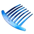 thumbnail image 5 of Unique Bargains 2 Pcs French Twist 7 Teeth Comb Small Side Combs Teeth Hair Combs Hair Clip Comb Resin 4.1"x3.31" Blue, 5 of 7