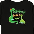 thumbnail image 4 of Inktastic My Nanny Loves Me Grandson Dinosaur Boys Long Sleeve Toddler T-Shirt, 4 of 5