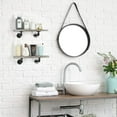 thumbnail image 7 of 2PCS Wall Mounted Rustic Wood Shelving with Industrial Pipe Brackets Home Decor, 7 of 7