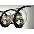 thumbnail image 2 of Maxim 35106CDBKPN Curlicue 3-Light Bath Vanity Wall Light, Black & Polished Nickel, 2 of 4
