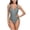Gray, variant on WREESH Womens One Piece Swimsuits Fashion Printed Comfortable Loose Swimsuit Top Blouse Casual V-Neck Attractive Sleeveless Bathing Suits Gray