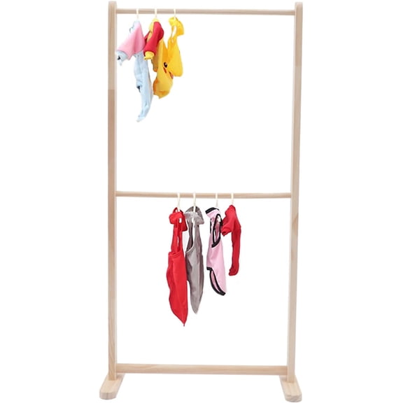 Pet Clothing Display Stand,Dog Garment Rack,Wood Practical Pet Closet,Home Detachable Organizer for Cat Kitty Puppy Pet Armoire Wardrobe