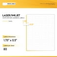 thumbnail image 3 of HOUSELABELS 80-up Address Labels (1/2" x 1-3/4") For Laser and Inkjet Printers, 400 Sheets, 3 of 6