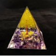 thumbnail image 1 of Mini pirámide de cristal natural, generador de energía, cuarzo, amatista, curación espiritual, cristal, chakra, pirámide de resina, 1 of 6