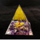 thumbnail image 1 of Mini pirámide de cristal natural, generador de energía, cuarzo, amatista, curación espiritual, cristal, chakra, pirámide de resina, 1 of 6