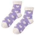 thumbnail image 1 of Fuzzy Socks Cute Heart Pattern Fluffy Warm Winter Socks Cozy Socks Sleep Socks, 1 of 8