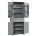 thumbnail image 6 of S-HOME Versatile Bathroom Storage Cabinet with Multiple Storage Spaces, Featuring Doors and Drawer, Adjustable Shelf, 6 of 11