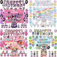 thumbnail image 2 of Decoración para fiesta de cumpleaños con temática de Sanrio, Hello Kitty, Kuromi, Cinnamoroll, globos, pancarta, vajilla, suministros para fiesta, baby shower, 2 of 5
