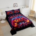 thumbnail image 4 of Erosebridal Neon Red Gamepad Bedding Twin Comforter Set, Geometric Circuit Board Down Comforter, Reversible 2-Piece, 4 of 8