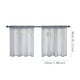 thumbnail image 3 of Cortinas traslúcidas (2 unidades), cortinas para ventanas de cocina y baño con bolsillo para barra, filtran la luz para mayor privacidad y tienen un diseño de dobladillo ondulado., 3 of 7