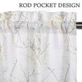 thumbnail image 6 of Danolapsi Small Curtain Light Filtering Polyester Fabric Short Curtains Farmhouse Cafe Curtains Country Botanic Branch Flower Pattern Small Window Curtains For Kitchen Or Bathroom, 6 of 9