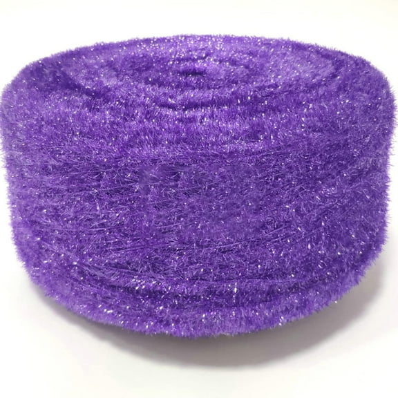 XmhyTop 200g Popular Crystal Sequined Fashion Hand Crochet Knitting Yarn for Knitting Weave Knitting Iridescent DIY Threat, Dark purple