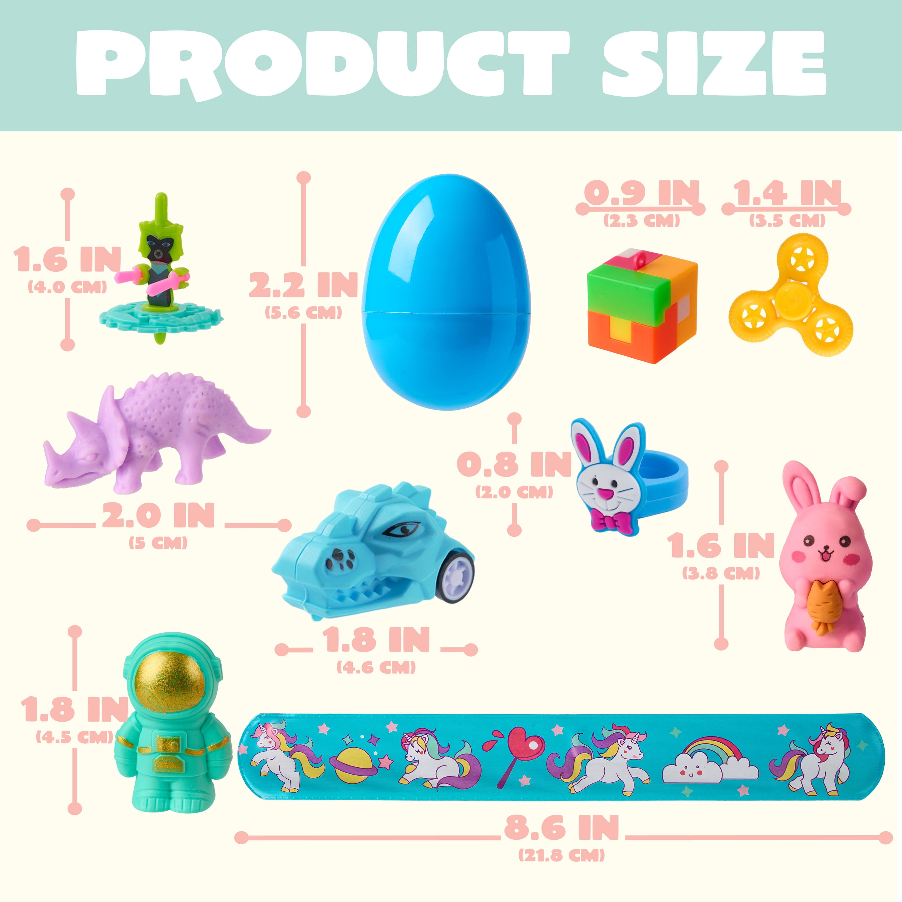 Joyfy 200 Packs Prefilled Easter Eggs with Assorted Toys,2.3" Easter Egg Bulk for Kids,Easter Eggs Hunt Events,Basket Stuffers Fillers,Classroom Prize Supplies