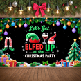 thumbnail image 6 of Elf Theme Christmas Party Banner Colorful Lights Holiday Display Festive Decor Red Green Elf Theme Backdrop for Christmas Party Holiday Gathering Home Party, 6 of 9