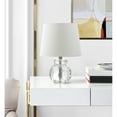 thumbnail image 6 of Safavieh Eunice 13 in. H Crystal Globe Table Lamp, Clear/White Shade, 6 of 6