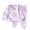 Purple, variant on Gunia 2 Piece Toddler Girls Pajamas Summer Soft Long Sleeve Tops With Pants Casual Two Piece Outfit Pjs Sleepwear Yellow 3-4 Years