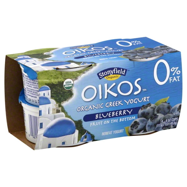 Stonyfield Oikos Blueberry 4oz 4pack