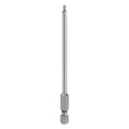 thumbnail image 1 of Uxcell 1pcs Punta de Destornillador Hexagonal con Bola 2.5mm (H2.5) Tamaño 1/4" Vástago Hexagonal 4" Puntas Magnéticas de Grado Industrial, 1 of 6