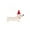 White, variant on Christmas Tree Dachshund Ornament Cute Dog Shape Hanging Decoration for Windows Walls Holiday Festive Home Decor Non-Woven Fabric